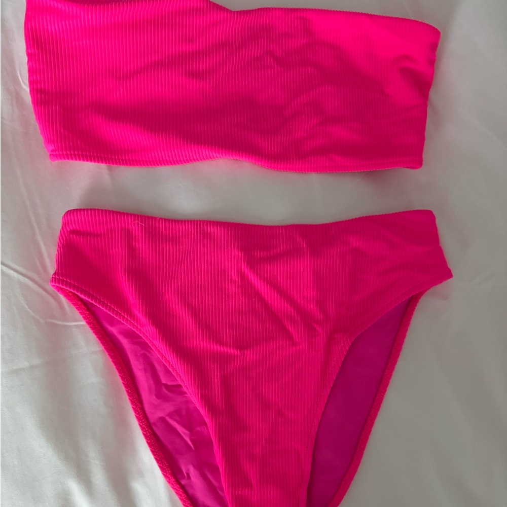 Frankies Bright Pink Bikini Set
